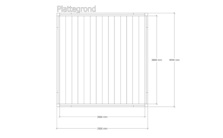 Douglas pergola 404x390cm Verando, Origin